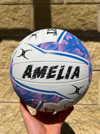 Load image into Gallery viewer, Personalised 2027 Gilbert Gripsure Match Netball (SIZE 5)
