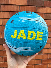 Load image into Gallery viewer, Personalised Gilbert Phoenix Netball Blue (SIZE 5)
