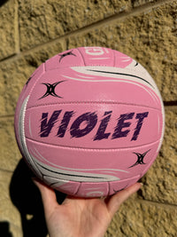 Load image into Gallery viewer, Personalised Gilbert Exo Pink Netball (SIZE 5)
