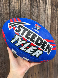 Load image into Gallery viewer, Personalised Newcastle Knights Official NRL Ball (Size 5)
