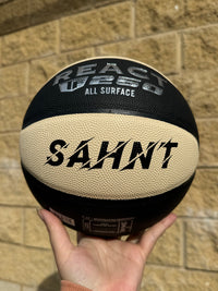 Load image into Gallery viewer, Personalised Spalding Composite Leather Black/Oatmeal TF-250 Basketball (Size 5, 6, 7)
