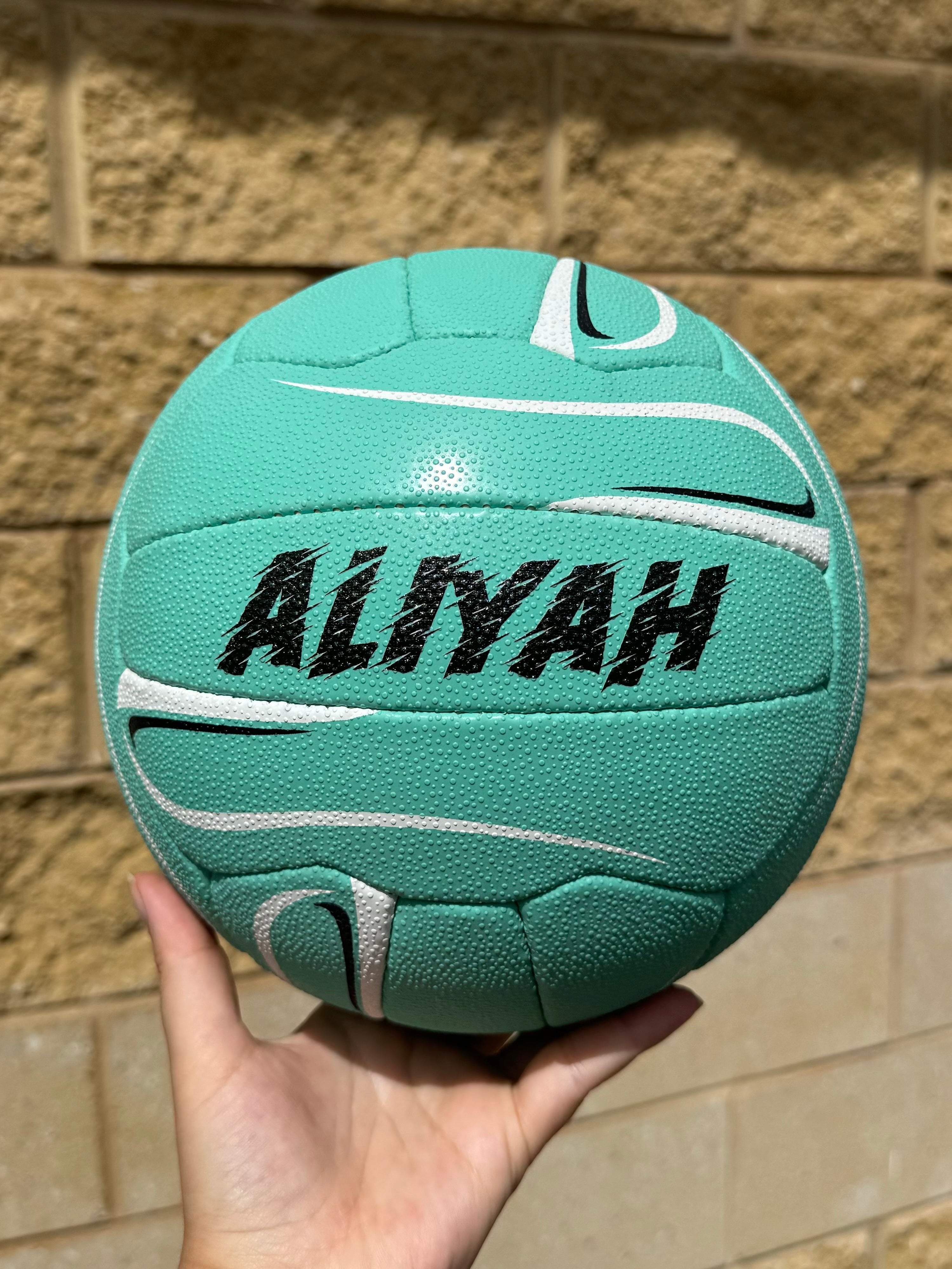 Personalised Mi-Ball Envision Teal Netball (SIZE 4, 5)