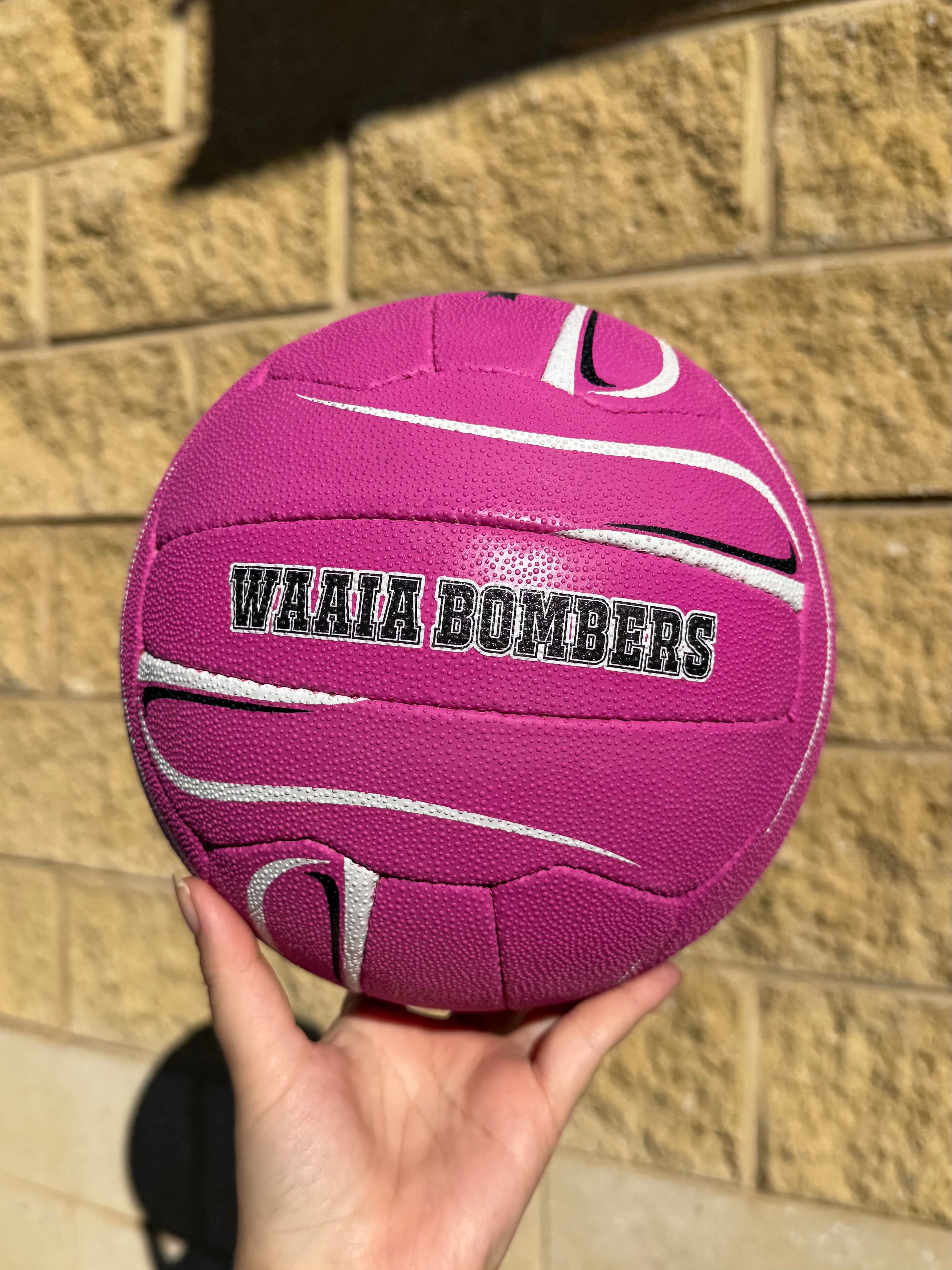 Personalised Mi-Ball Envision Pink Netball (SIZE 4, 5)