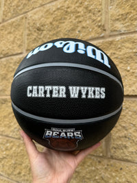 Load image into Gallery viewer, Personalised Wilson BNSW Black Rubber Basketball (Size 5, 6 &amp; 7)
