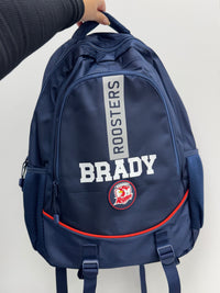Load image into Gallery viewer, Personalised Sydney Roosters Player Pack Bundle (Official Ball + Backpack + Ball Pump)
