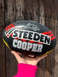 Load image into Gallery viewer, Personalised Penrith Panthers Official NRL Ball (Size 5)
