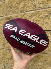 Load image into Gallery viewer, Personalised Manly Sea Eagles Official NRL Ball (Size 5)
