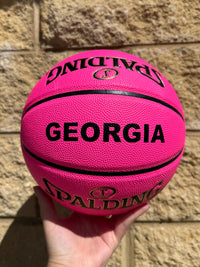 Load image into Gallery viewer, Personalised Pink Composite Leather Spalding Basketball (Size 6)
