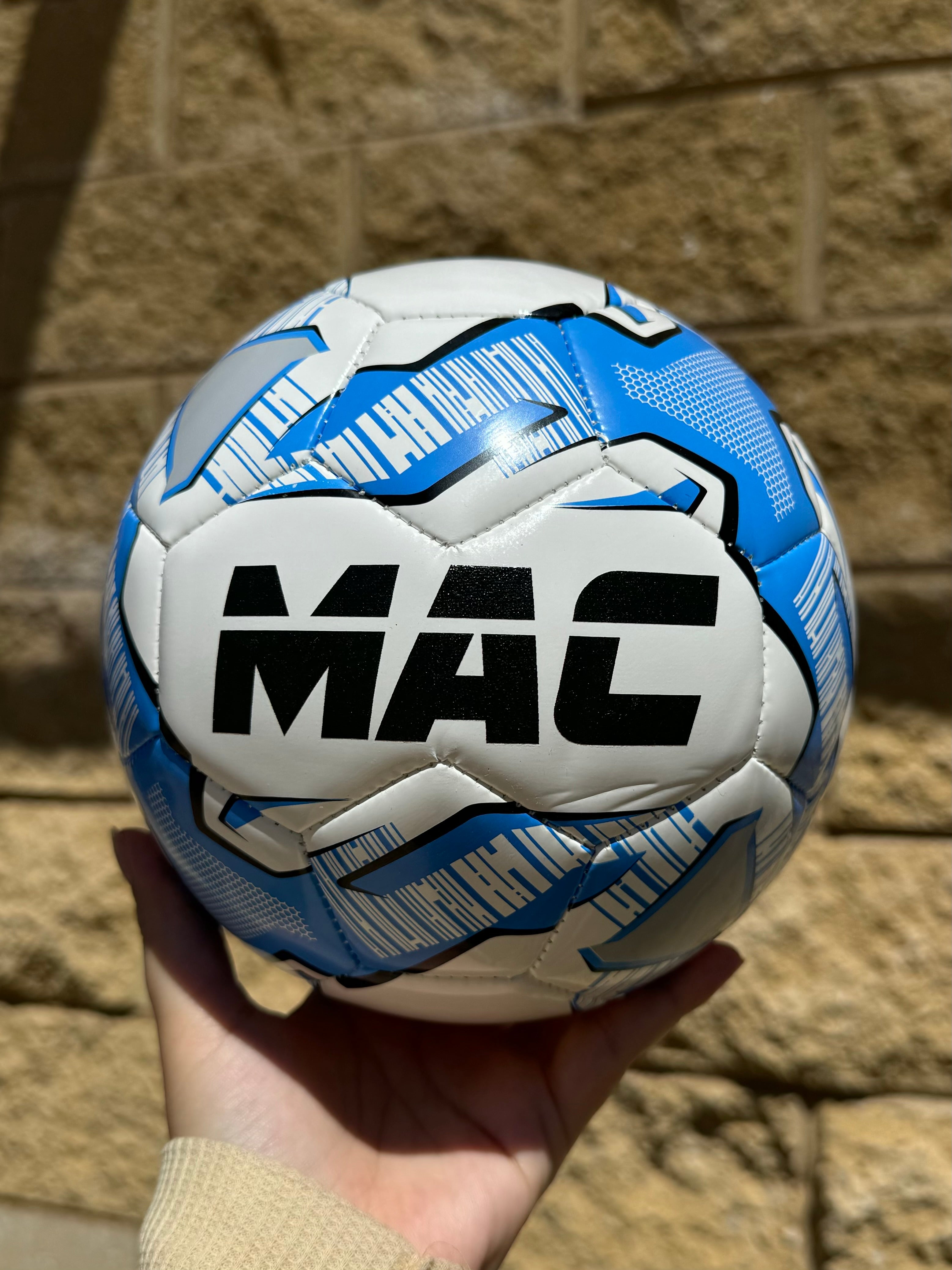 Personalised Mi-Ball Blue Soccer Ball (Size 3, 4, 5)