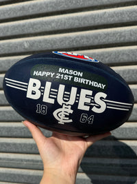 Load image into Gallery viewer, Personalised AFL Official Carlton FC Blues Club Football (Size 5)

