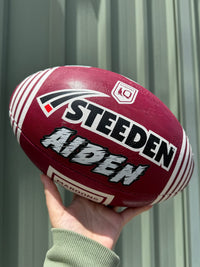 Load image into Gallery viewer, Personalised QLD Maroons State Of Origin Official NRL Ball (Size 5, 11 inch Mini)
