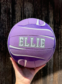 Load image into Gallery viewer, Personalised Mi-Ball Envision Purple Netball (SIZE 4, 5)
