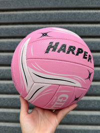 Load image into Gallery viewer, Personalised Gilbert Exo Pink Netball (SIZE 5)
