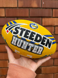 Load image into Gallery viewer, Personalised Parramatta Eels Official NRL Ball (11inch mini ball)
