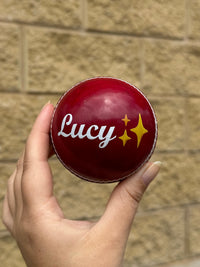 Load image into Gallery viewer, Personalised Red Cricket Ball
