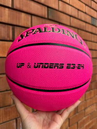 Load image into Gallery viewer, Personalised Pink Composite Leather Spalding Basketball (Size 6)
