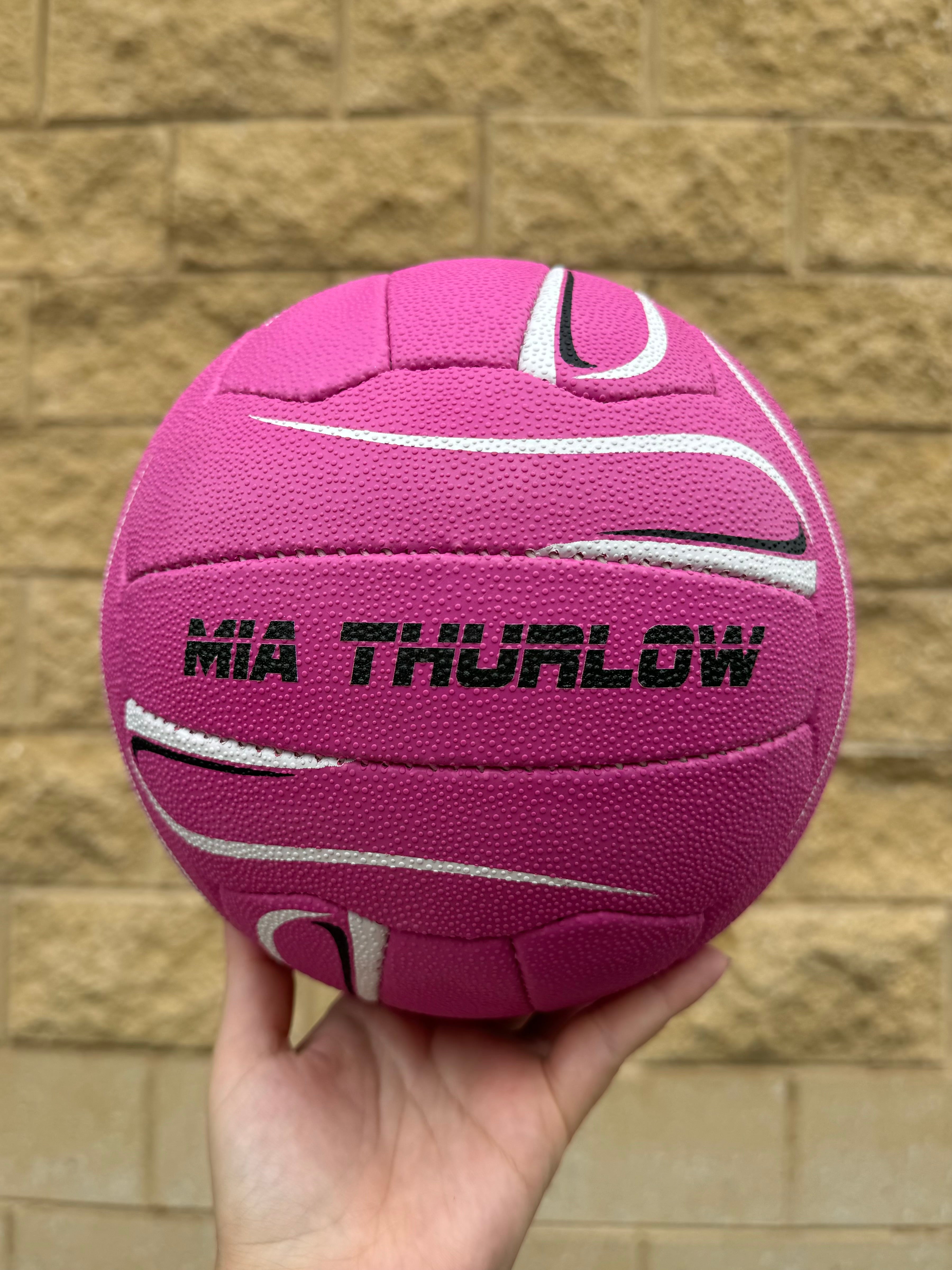 Personalised Mi-Ball Envision Pink Netball (SIZE 4, 5)
