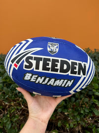 Load image into Gallery viewer, Personalised Canterbury Bulldogs Official NRL Ball (Size 5)
