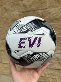 Load image into Gallery viewer, Personalised Mi-Ball Black Soccer Ball (Size 3, 4, 5)
