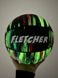 Load image into Gallery viewer, Personalised Spalding Black Marble Glow Basketball (Size 5, 6, 7)
