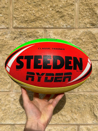 Load image into Gallery viewer, Personalised Multi Colour Steeden Rugby League Ball (Size 5)
