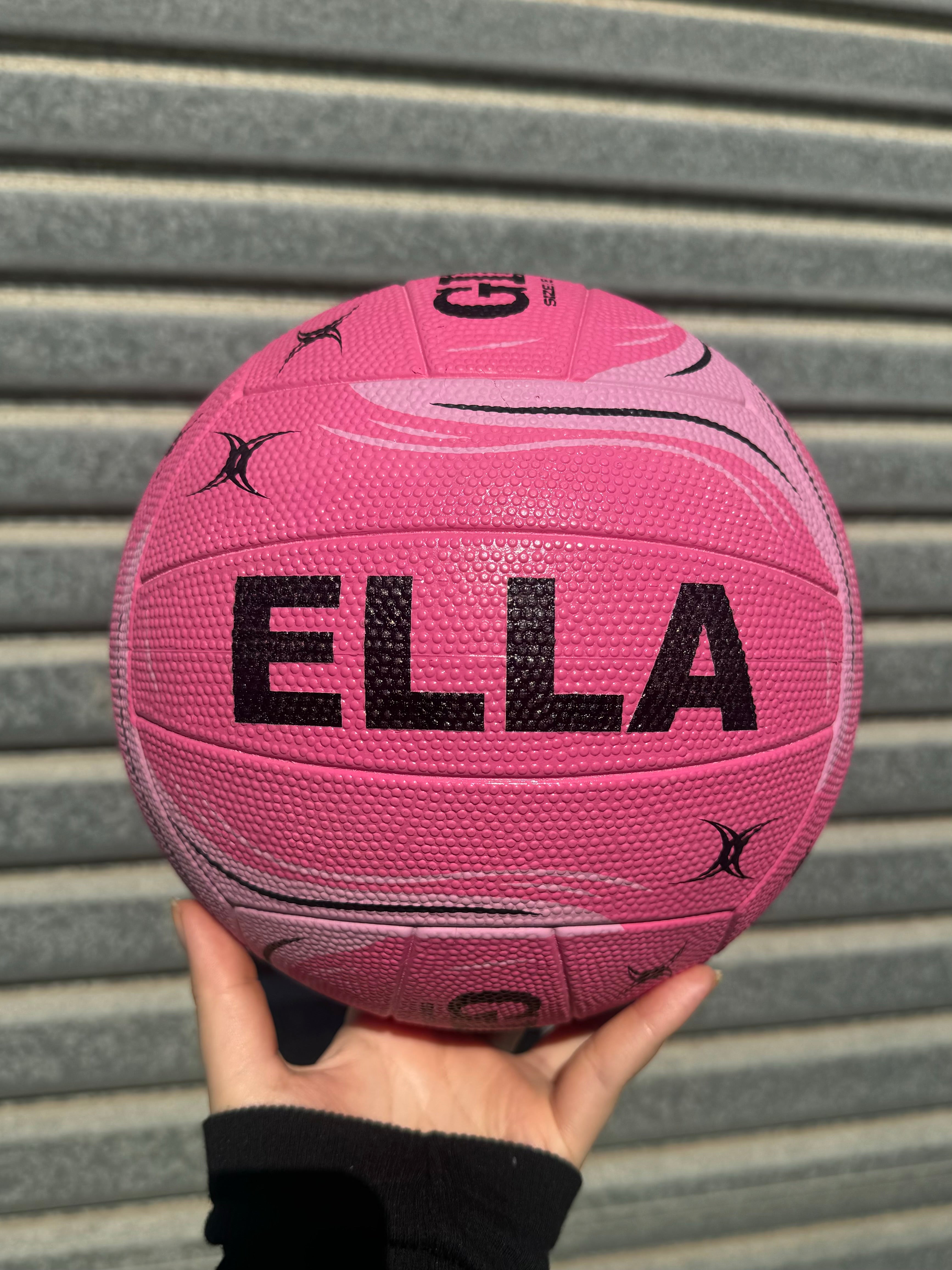 Personalised Gilbert Phoenix Netball Pink (SIZE 5)