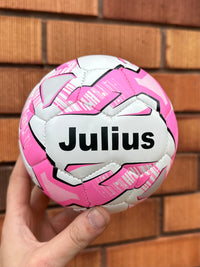 Load image into Gallery viewer, Mini Personalised Mi-Ball Pink Soccer Ball (Mini Size)
