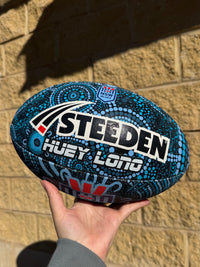 Load image into Gallery viewer, Personalised Indigenous NSW Blues Official NRL Ball (Size 5)
