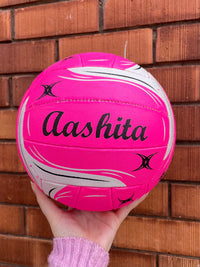 Load image into Gallery viewer, Personalised Gilbert Pink Netball (SIZE 5)
