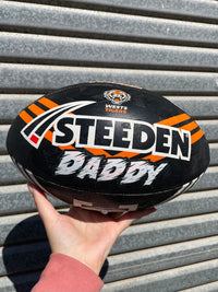 Load image into Gallery viewer, Personalised Wests Tigers Official NRL Ball (Size 5)
