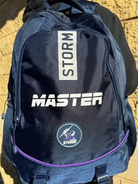 Load image into Gallery viewer, Personalised Melbourne Storm Official NRL Backpack
