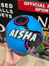 Load image into Gallery viewer, Personalised Blue/Black Umbro Swerve Soccer Ball (SIZE 3, 4, 5)
