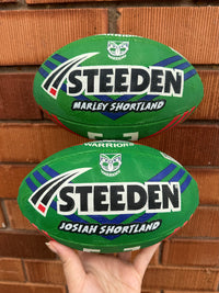Load image into Gallery viewer, Personalised Official NRL Team balls (11inch mini ball)
