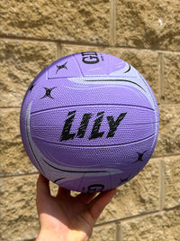 Load image into Gallery viewer, Personalised Gilbert Phoenix Netball Lilac (SIZE 5)
