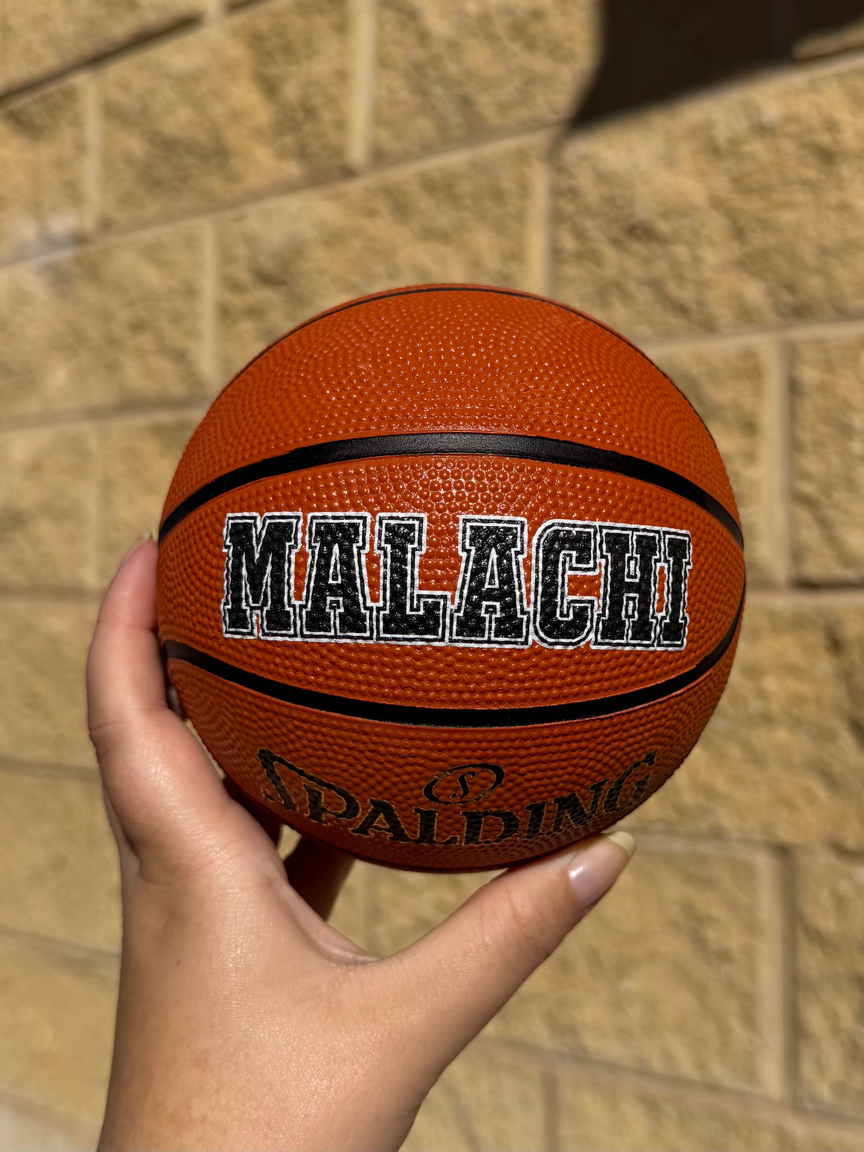 Personalised Mini Spalding Basketball (Size 1 & 3)