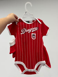 Load image into Gallery viewer, Personalised St George Dragons NRL Lullaby 3pc Baby Gift Set
