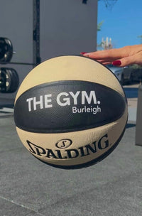 Load image into Gallery viewer, Personalised Spalding Composite Leather Black/Oatmeal TF-250 Basketball (Size 5, 6, 7)
