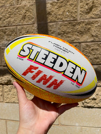 Load image into Gallery viewer, Personalised Touch Football Starter Pack Bundle (Steeden Touch Football + Sports Bag + Ball Pump)
