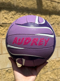 Load image into Gallery viewer, Personalised Mi-Ball Envision Purple Netball (SIZE 4, 5)
