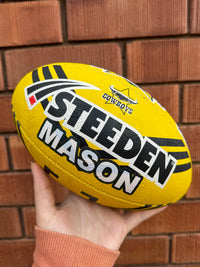 Load image into Gallery viewer, Personalised North Qld Cowboys Official NRL Ball (11inch mini ball)
