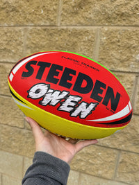 Load image into Gallery viewer, Personalised Multi Colour Steeden Rugby League Ball (Size 5)
