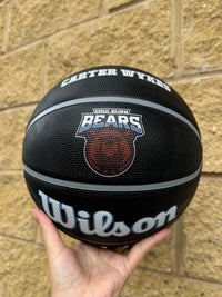 Load image into Gallery viewer, Personalised Wilson BNSW Black Rubber Basketball (Size 5, 6 &amp; 7)
