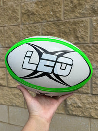 Load image into Gallery viewer, Personalised Gilbert Vector White/Green Rugby Union Ball (Size 5)
