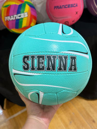 Load image into Gallery viewer, Personalised Mi-Ball Envision Teal Netball (SIZE 4, 5)
