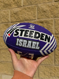 Load image into Gallery viewer, Personalised Melbourne Storm Official NRL Ball (11inch mini ball)

