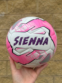Load image into Gallery viewer, Personalised Mi-Ball Pink Soccer Ball (Size 3, 4, 5)
