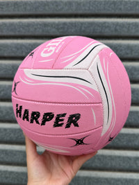 Load image into Gallery viewer, Personalised Gilbert Exo Pink Netball (SIZE 5)
