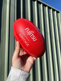 Load image into Gallery viewer, Personalised Sherrin AFL Red Mini Football (Mini Size)
