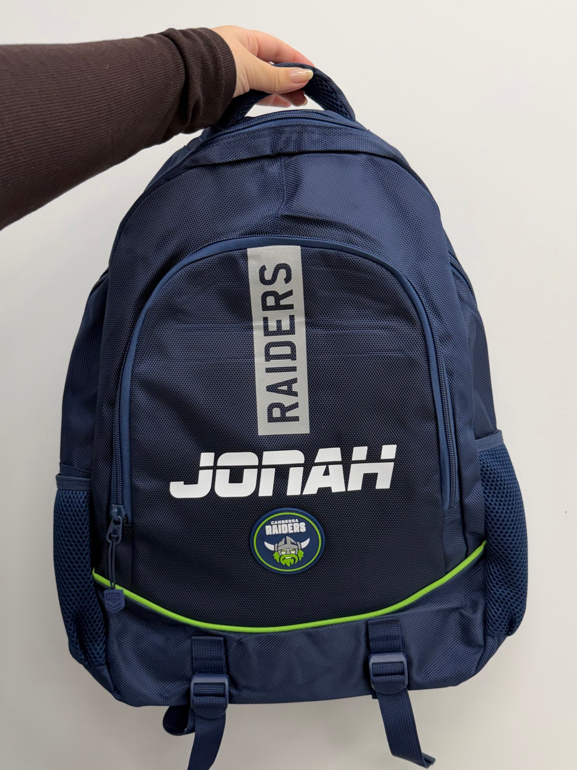 Personalised Canberra Raiders Official NRL Backpack