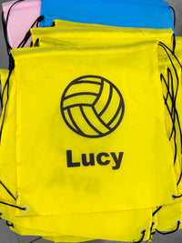 Load image into Gallery viewer, Personalised Netball Drawstring Bag
